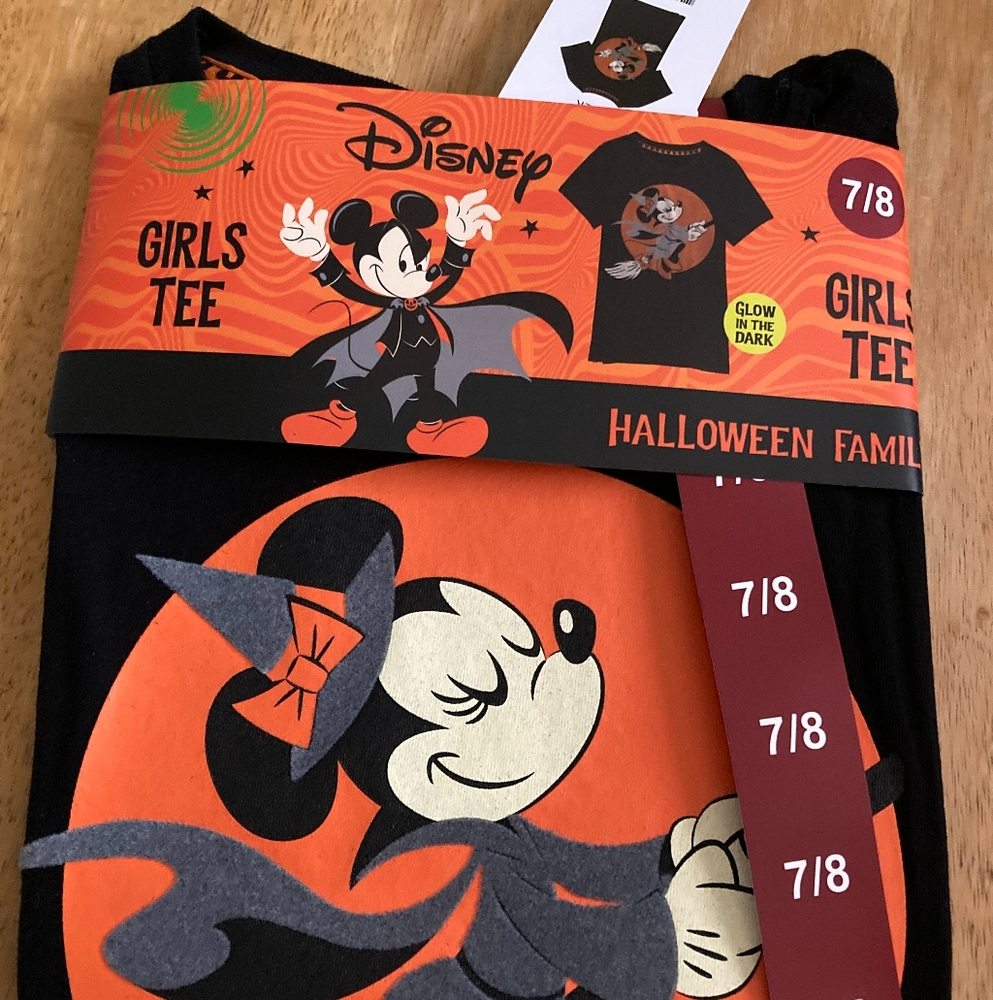 COPY - Disney Halloween 2022 Girls Tshirt-7/8  New with tags family tshirt